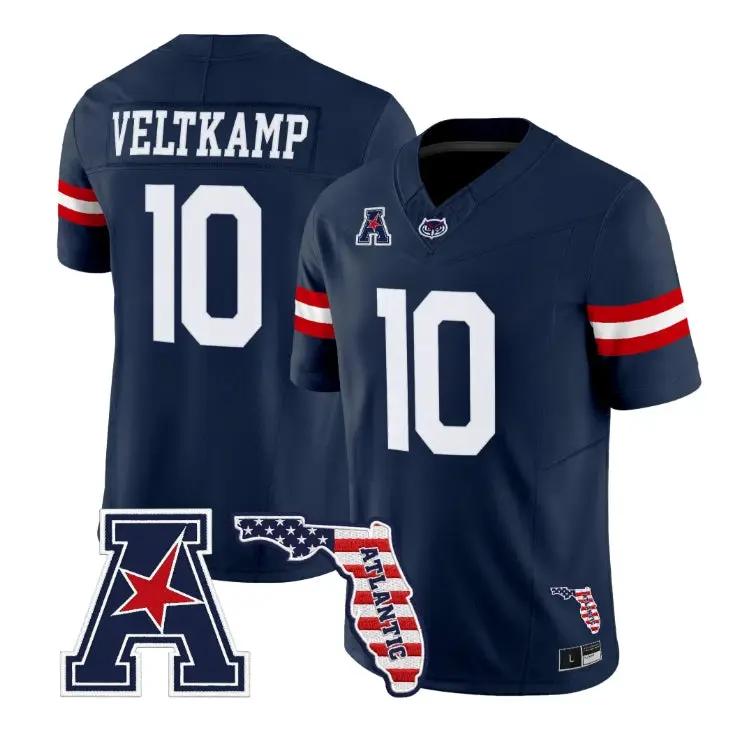 Caden Veltkamp Jersey #10 Florida Atlantic Owls 2026 Florida Patch Stitched 1 Caden Veltkamp Jersey #10 Florida Atlantic Owls 2026 Florida Patch Stitched by My Store NCAA Football Jerseys