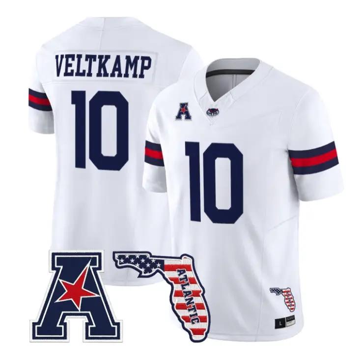 Caden Veltkamp Jersey #10 Florida Atlantic Owls 2026 Florida Patch Stitched 3 Caden Veltkamp Jersey #10 Florida Atlantic Owls 2026 Florida Patch Stitched by My Store NCAA Football Jerseys