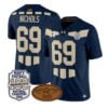 Cam Nichols Jersey #69 Navy Midshipmen 1926 National Championship Vapor Stitched by My Store NCAA Football Jerseys