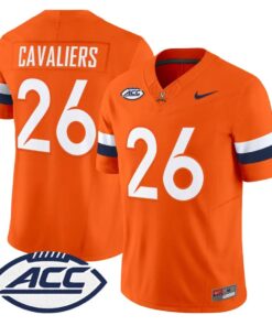 Cavaliers Jersey #26 Virginia Cavaliers 2026 Vapor Limited Stitched by My Store NCAA Football Jerseys