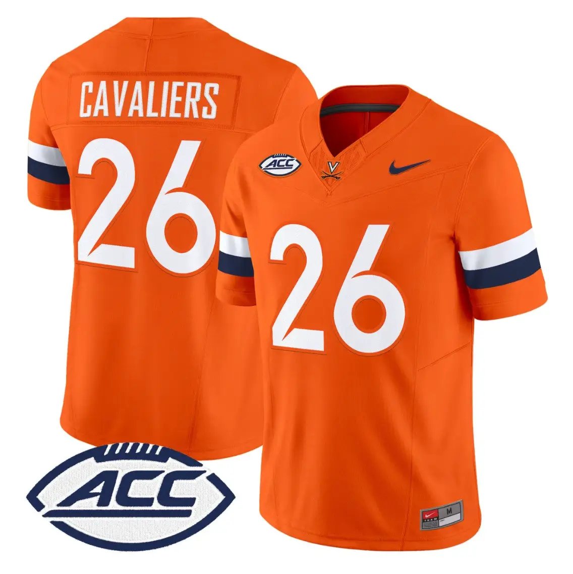 Cavaliers Jersey #26 Virginia Cavaliers 2026 Vapor Limited Stitched by My Store NCAA Football Jerseys