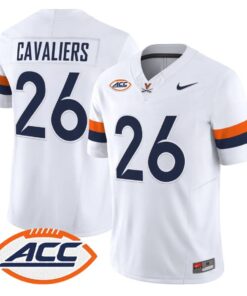 Cavaliers Jersey #26 Virginia Cavaliers 2026 Vapor Limited Stitched by My Store NCAA Football Jerseys