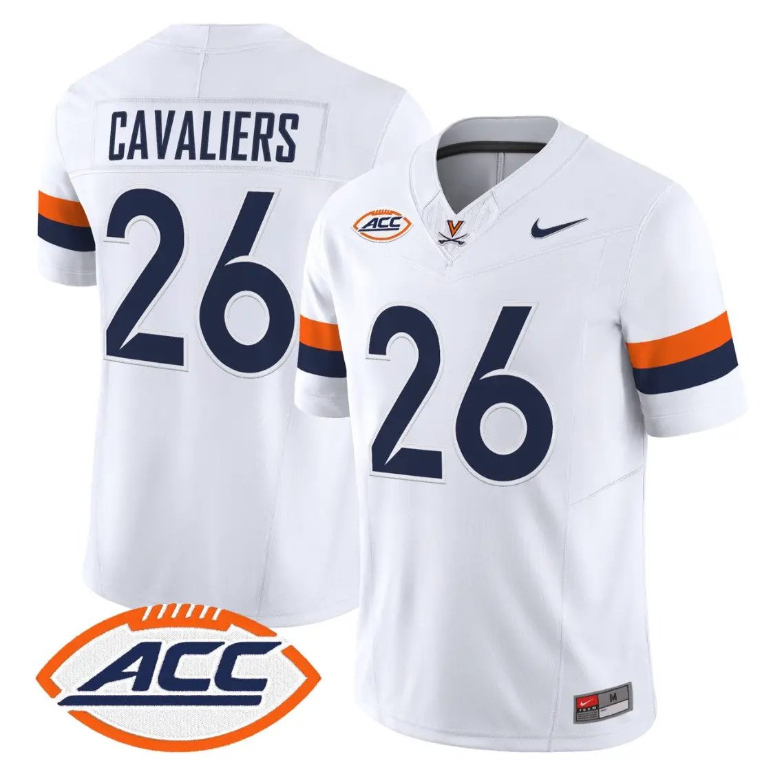 Cavaliers Jersey #26 Virginia Cavaliers 2026 Vapor Limited Stitched by My Store NCAA Football Jerseys