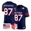 Chad Hennings Jersey #87 Air Force Falcons 2026 Freedom 250 Stitched by My Store NCAA Football Jerseys