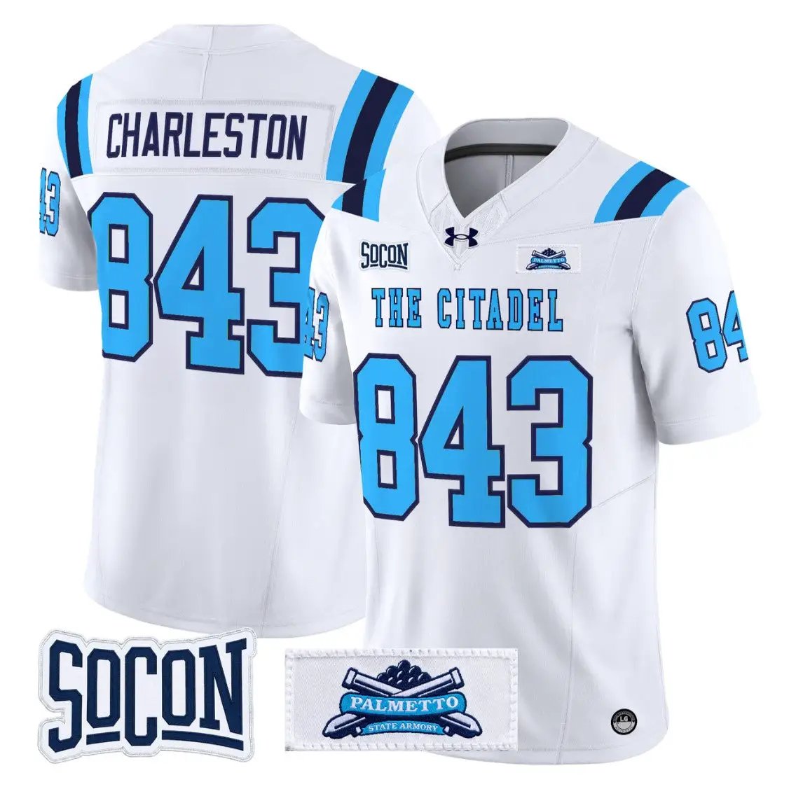 Charleston Jersey #843 The Citadel Bulldogs 2026 Vapor Limited Stitched by My Store NCAA Football Jerseys