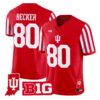 Charlie Becker Jersey #80 Indiana Hoosiers 2026 Indiana State Patch All Stitched by My Store NCAA Football Jerseys
