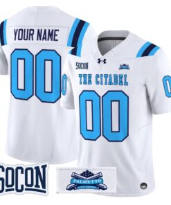 Custom The Citadel Bulldogs Jersey Name, Number 2026 Vapor Limited Stitched by My Store NCAA Football Jerseys