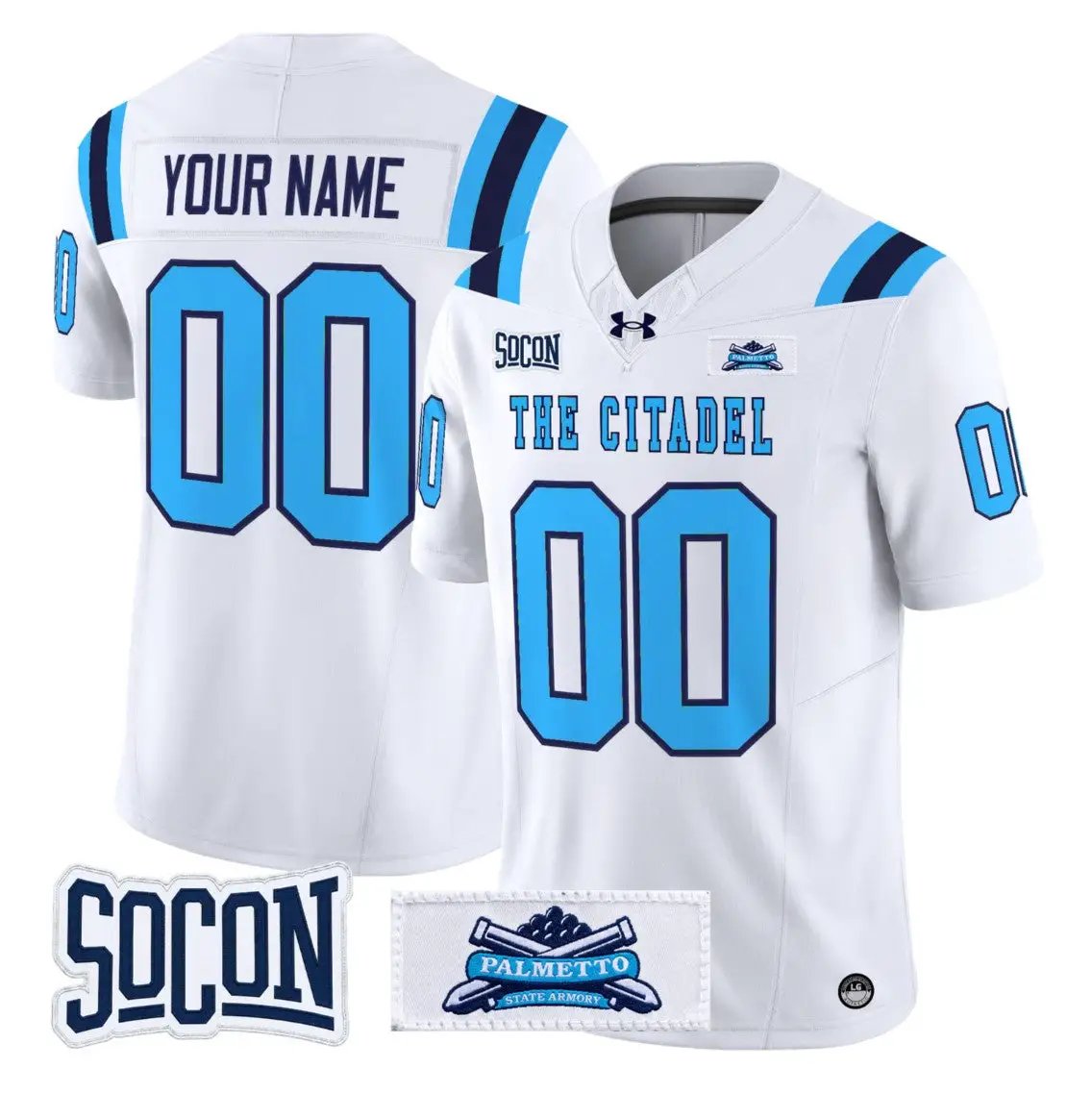 Custom The Citadel Bulldogs Jersey Name, Number 2026 Vapor Limited Stitched by My Store NCAA Football Jerseys