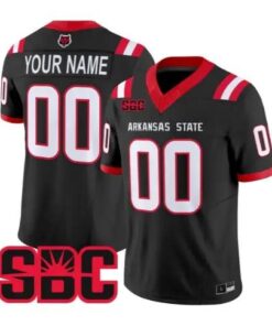 Custom Arkansas State Red Wolves Jersey 2026 Vapor All Stitched by My Store NCAA Football Jerseys