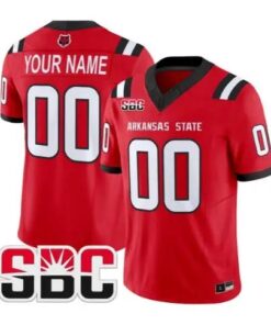 Custom Arkansas State Red Wolves Jersey 2026 Vapor All Stitched by My Store NCAA Football Jerseys