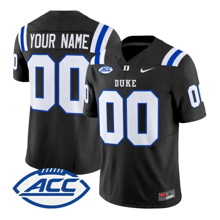 Custom_Duke_Blue_Devils_Jersey_Name_Number_2026_Vapor_All_Stitched_Black - Robert Henrys Custom Duke Blue Devils Jersey Name, Number 2026 Vapor All Stitched by My Store NCAA Football Jerseys