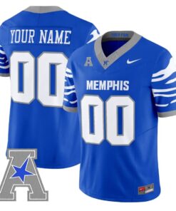 Custom Memphis Tigers Jersey Name, Number 2026 Vapor Limited Stitched by My Store NCAA Football Jerseys