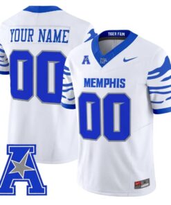 Custom Memphis Tigers Jersey Name, Number 2026 Vapor Limited Stitched by My Store NCAA Football Jerseys