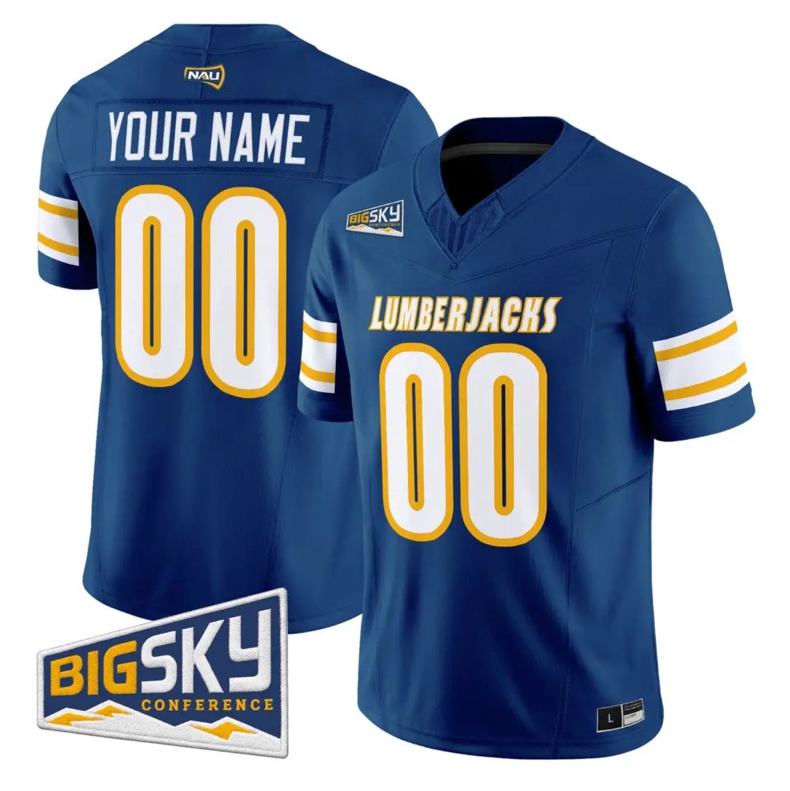 Custom Northern Arizona Lumberjacks Jersey Name, Number 2026 Stitched by My Store NCAA Football Jerseys
