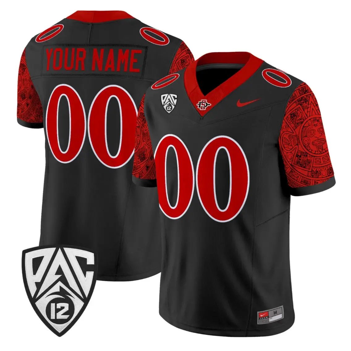 Custom San Diego State Aztecs Jersey Name, Number 2026 Vapor Stitched by My Store NCAA Football Jerseys