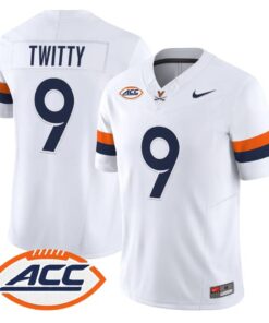 Dakota Twitty Jersey #9 Virginia Cavaliers 2026 Vapor Limited Stitched by My Store NCAA Football Jerseys