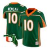 Darian Mensah Jersey #10 Miami Hurricanes Throwback Florida Patch Stitched 8 Darian Mensah Jersey #10 Miami Hurricanes Throwback Florida Patch Stitched by My Store NCAA Football Jerseys