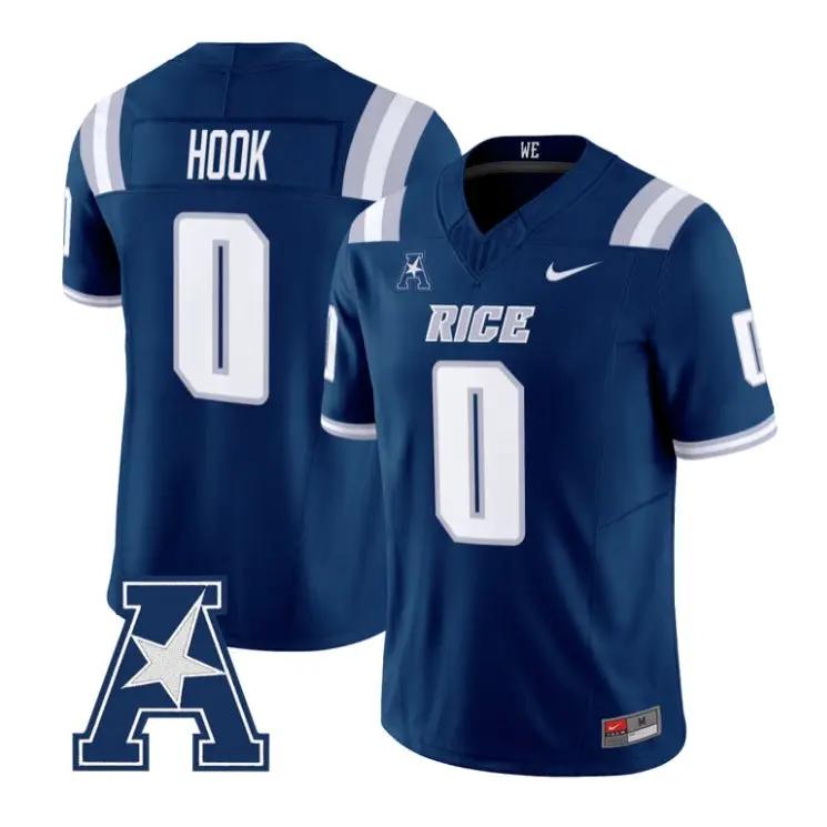 Daveon Hook Jersey #0 Rice Owls 2026 Vapor Limited All Stitched 2 Daveon Hook Jersey #0 Rice Owls 2026 Vapor Limited All Stitched by My Store NCAA Football Jerseys