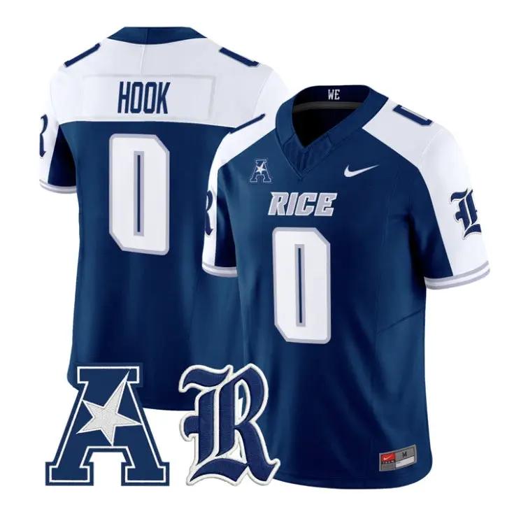 Daveon Hook Jersey #0 Rice Owls 2026 Vapor Limited All Stitched 1 Daveon Hook Jersey #0 Rice Owls 2026 Vapor Limited All Stitched by My Store NCAA Football Jerseys