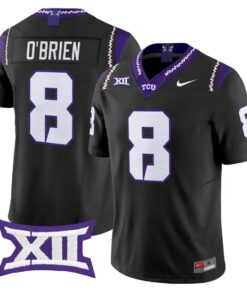 Davey O'Brien Jersey #8 TCU Horned Frogs 2026 Vapor Limited Football Stitched by My Store NCAA Football Jerseys