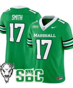 Daytione Smith Jersey #17 Marshall Thundering Herd Stitched by My Store NCAA Football Jerseys