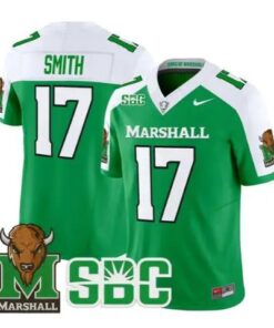 Daytione Smith Jersey #17 Marshall Thundering Herd Stitched by My Store NCAA Football Jerseys