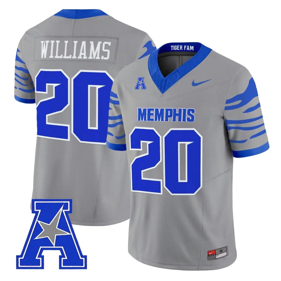 DeAngelo Williams Jersey #20 Memphis Tigers 2026 Vapor Limited Stitched by My Store NCAA Football Jerseys