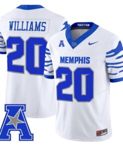 DeAngelo Williams Jersey #20 Memphis Tigers 2026 Vapor Limited Stitched by My Store NCAA Football Jerseys