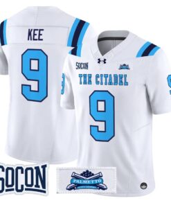 Derek Kee Jersey #9 The Citadel Bulldogs 2026 Vapor Limited Stitched by My Store NCAA Football Jerseys