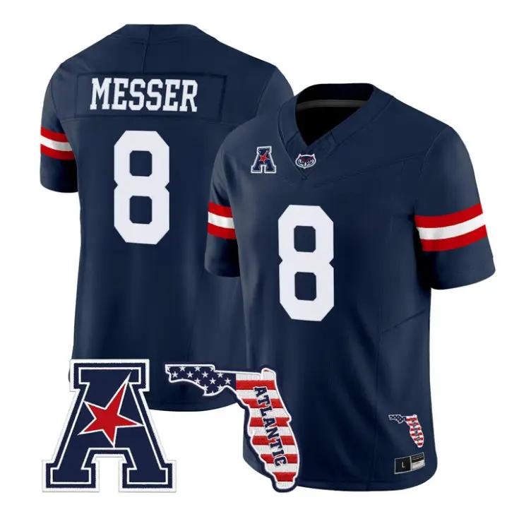 Easton Messer Jersey #8 Florida Atlantic Owls 2026 Florida Patch Stitched 1 Easton Messer Jersey #8 Florida Atlantic Owls 2026 Florida Patch Stitched by My Store NCAA Football Jerseys