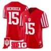 Fernando Mendoza Jersey #15 Indiana Hoosiers 2026 Indiana State Patch Stitched by My Store NCAA Football Jerseys