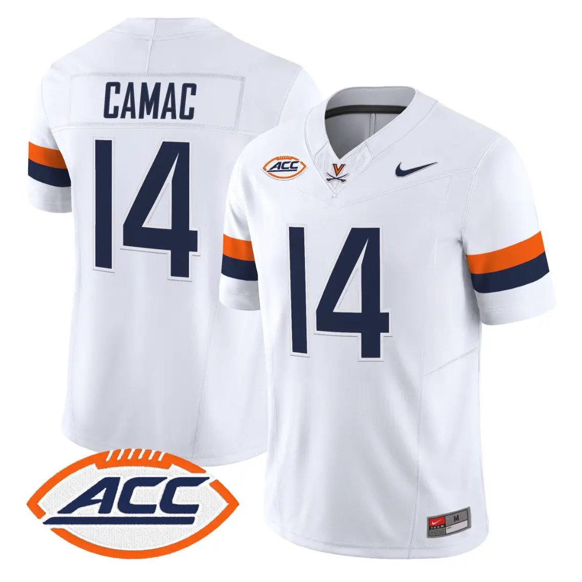 Fisher Camac Jersey #14 Virginia Cavaliers 2026 Vapor Limited Stitched by My Store NCAA Football Jerseys