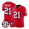 Frank Sinkwich Jersey #21 Georgia Bulldogs 1995 Throwback 2026 Vapor Stitched 4 Frank Sinkwich Jersey #21 Georgia Bulldogs 1995 Throwback 2026 Vapor Stitched by My Store NCAA Football Jerseys