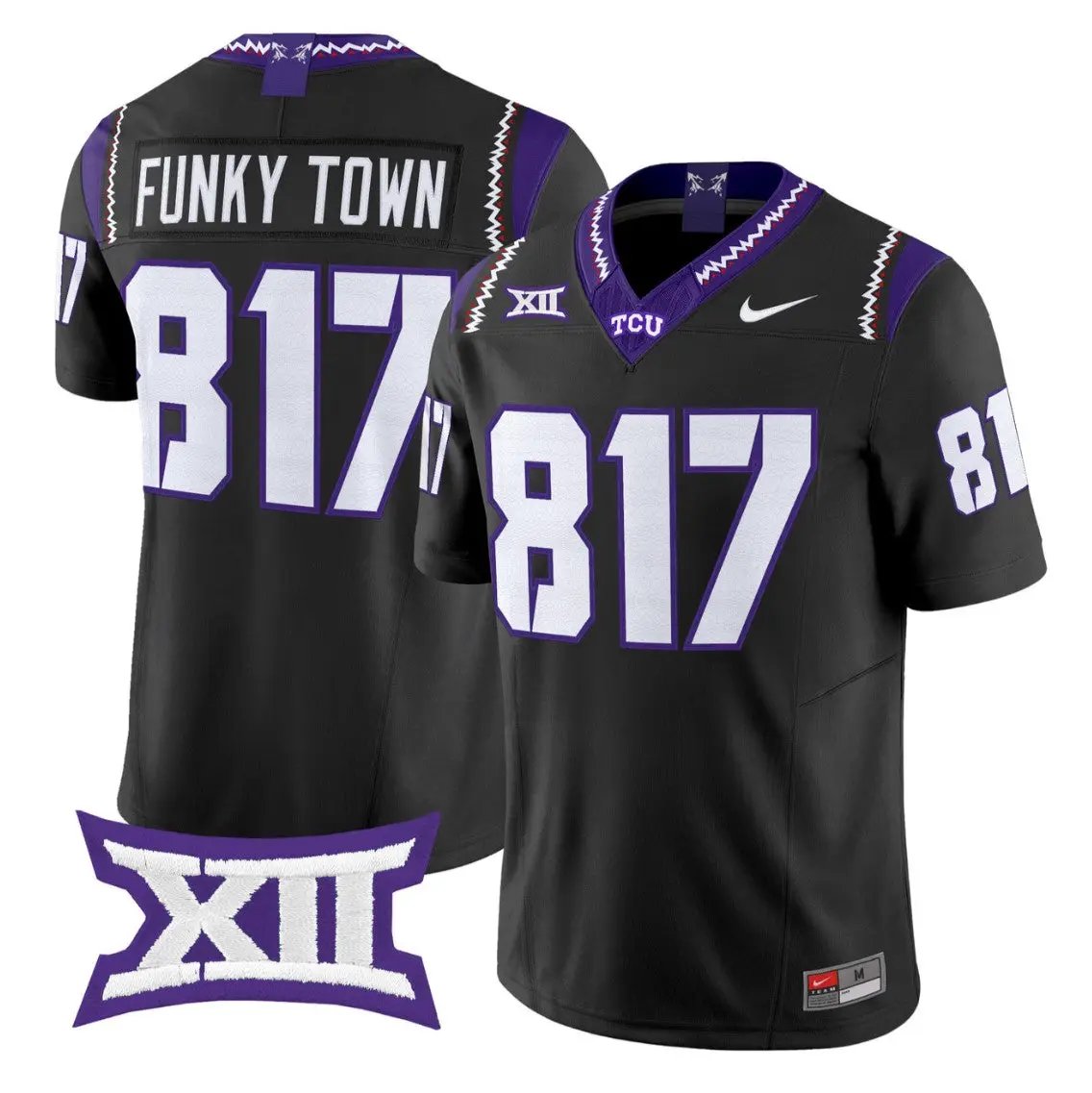Funky Town Jersey #817 TCU Horned Frogs 2026 Vapor Limited Football Stitched by My Store NCAA Football Jerseys