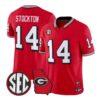Gunner Stockton Jersey #14 Georgia Bulldogs 1995 Throwback 2026 Vapor Stitched by My Store NCAA Football Jerseys