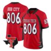 Hub City Jersey #806 Texas Tech Red Raiders 2026 Texas Patch All Stitched by My Store NCAA Football Jerseys