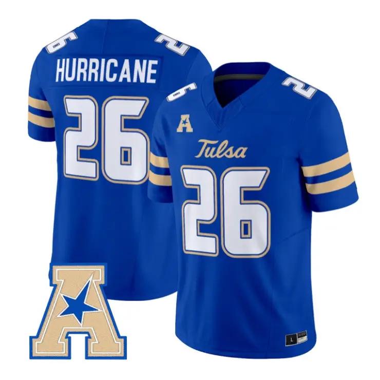 Hurricane Jersey #26 Tulsa Golden Hurricane 2026 Limited Stitched by My Store NCAA Football Jerseys