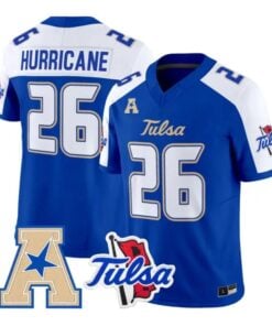 Hurricane Jersey #26 Tulsa Golden Hurricane 2026 Limited Stitched by My Store NCAA Football Jerseys
