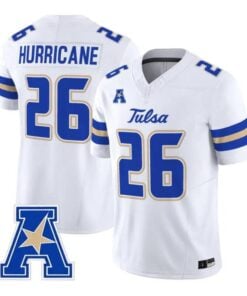 Hurricane Jersey #26 Tulsa Golden Hurricane 2026 Limited Stitched by My Store NCAA Football Jerseys