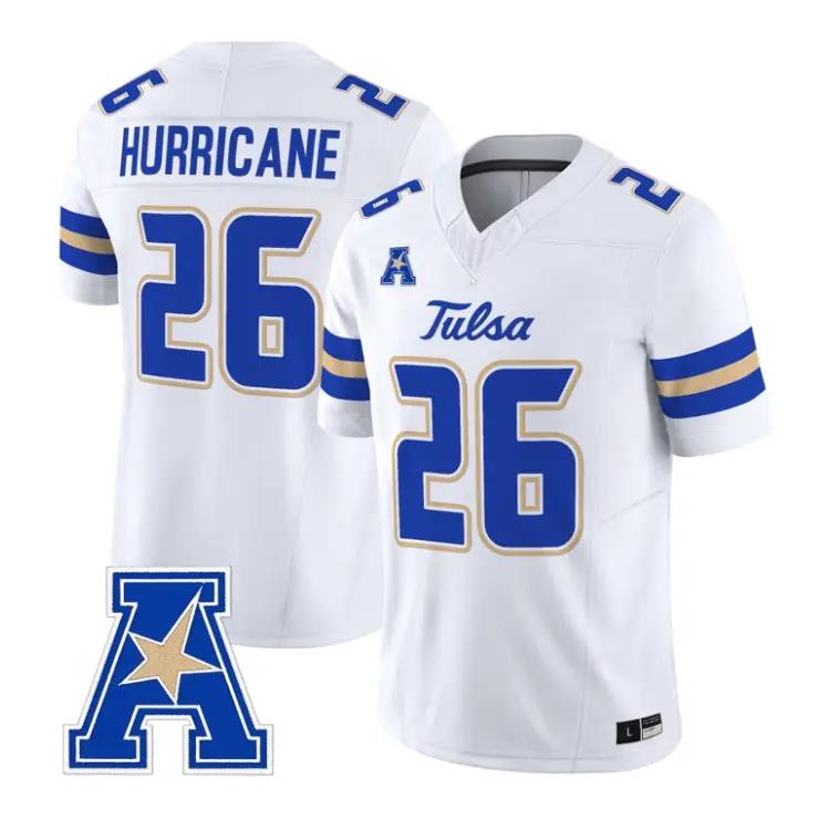Hurricane Jersey #26 Tulsa Golden Hurricane 2026 Limited Stitched by My Store NCAA Football Jerseys