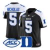 Javen Nicholas Jersey #5 Duke Blue Devils 2026 Limited All Stitched by My Store NCAA Football Jerseys