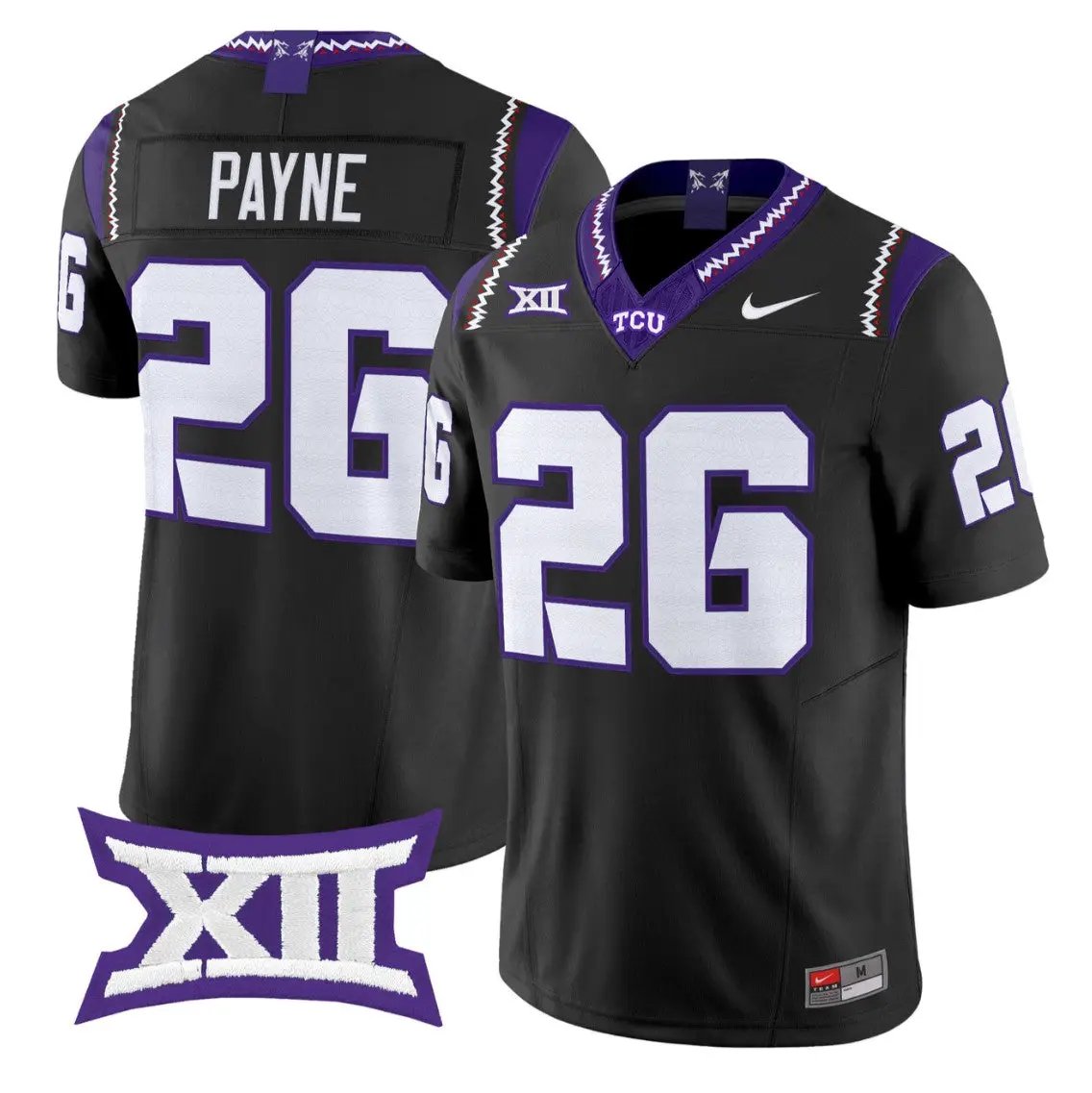 Jeremy Payne Jersey #26 TCU Horned Frogs 2026 Vapor Limited Football Stitched by My Store NCAA Football Jerseys