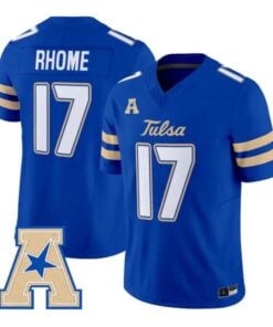 Jerry Rhome Jersey #17 Tulsa Golden Hurricane 2026 Limited Stitched by My Store NCAA Football Jerseys