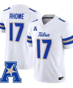 Jerry Rhome Jersey #17 Tulsa Golden Hurricane 2026 Limited Stitched by My Store NCAA Football Jerseys