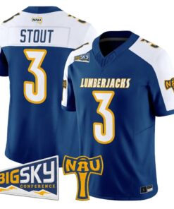 Joey Stout Jersey #3 Northern Arizona Lumberjacks 2026 Vapor Stitched by My Store NCAA Football Jerseys
