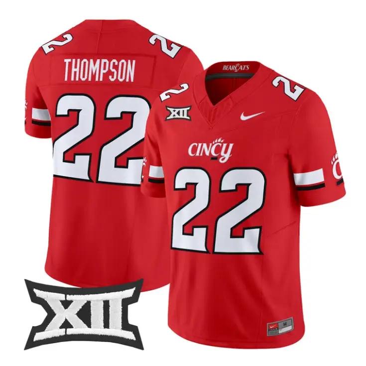 Jonathan Thompson Jersey #22 Cincinnati Bearcats 2026 Limited All Stitched by My Store NCAA Football Jerseys