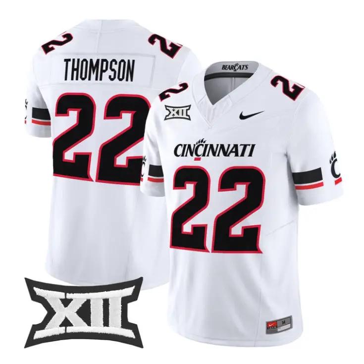 Jonathan Thompson Jersey #22 Cincinnati Bearcats 2026 Limited All Stitched by My Store NCAA Football Jerseys