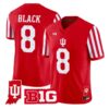 Kaelon Black Jersey #8 Indiana Hoosiers 2026 Indiana State Patch Vapor Stitched by My Store NCAA Football Jerseys