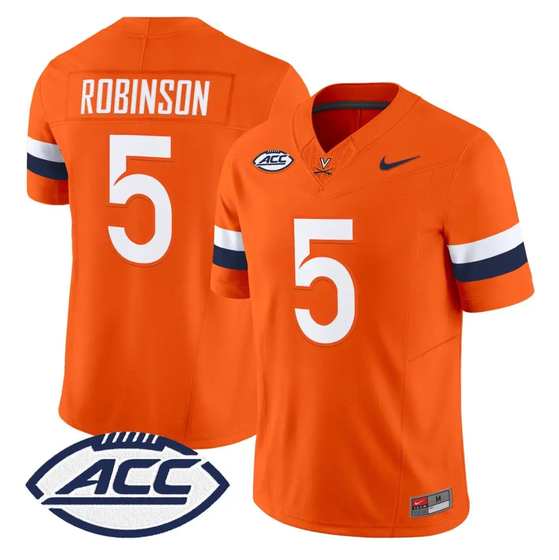 Kam Robinson Jersey #5 Virginia Cavaliers 2026 Vapor Limited Stitched by My Store NCAA Football Jerseys