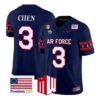 Kyle Chen Jersey #3 Air Force Falcons 2026 Freedom 250 Vapor Stitched by My Store NCAA Football Jerseys